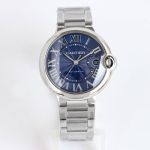 TW Factory Ballon Bleu De Cartier 40mm 2824 Movement Blue Face SS Strap Watch